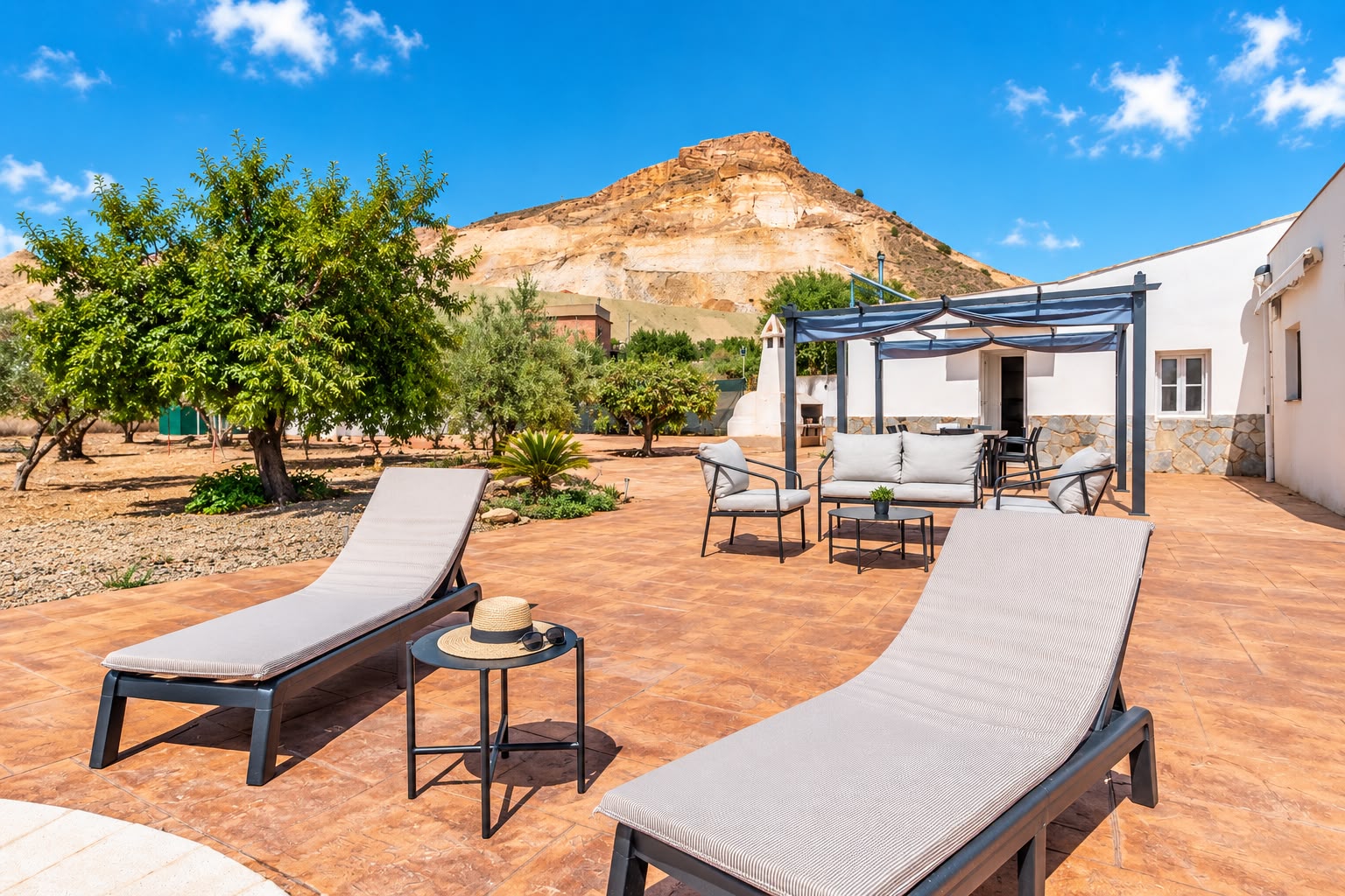 The terrace at Villa Milano