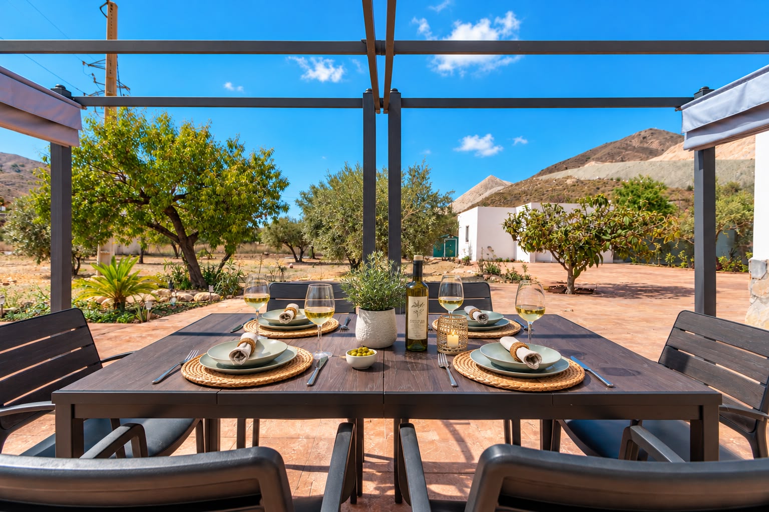 The terrace at Villa Milano