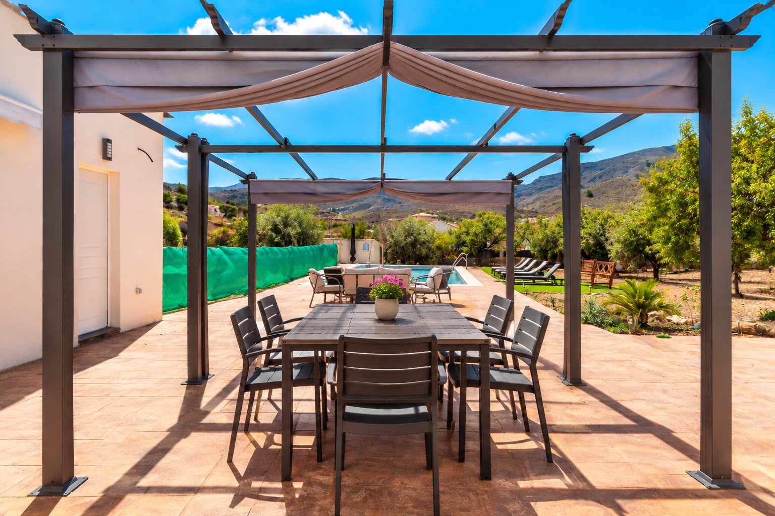 The terrace at Villa Milano