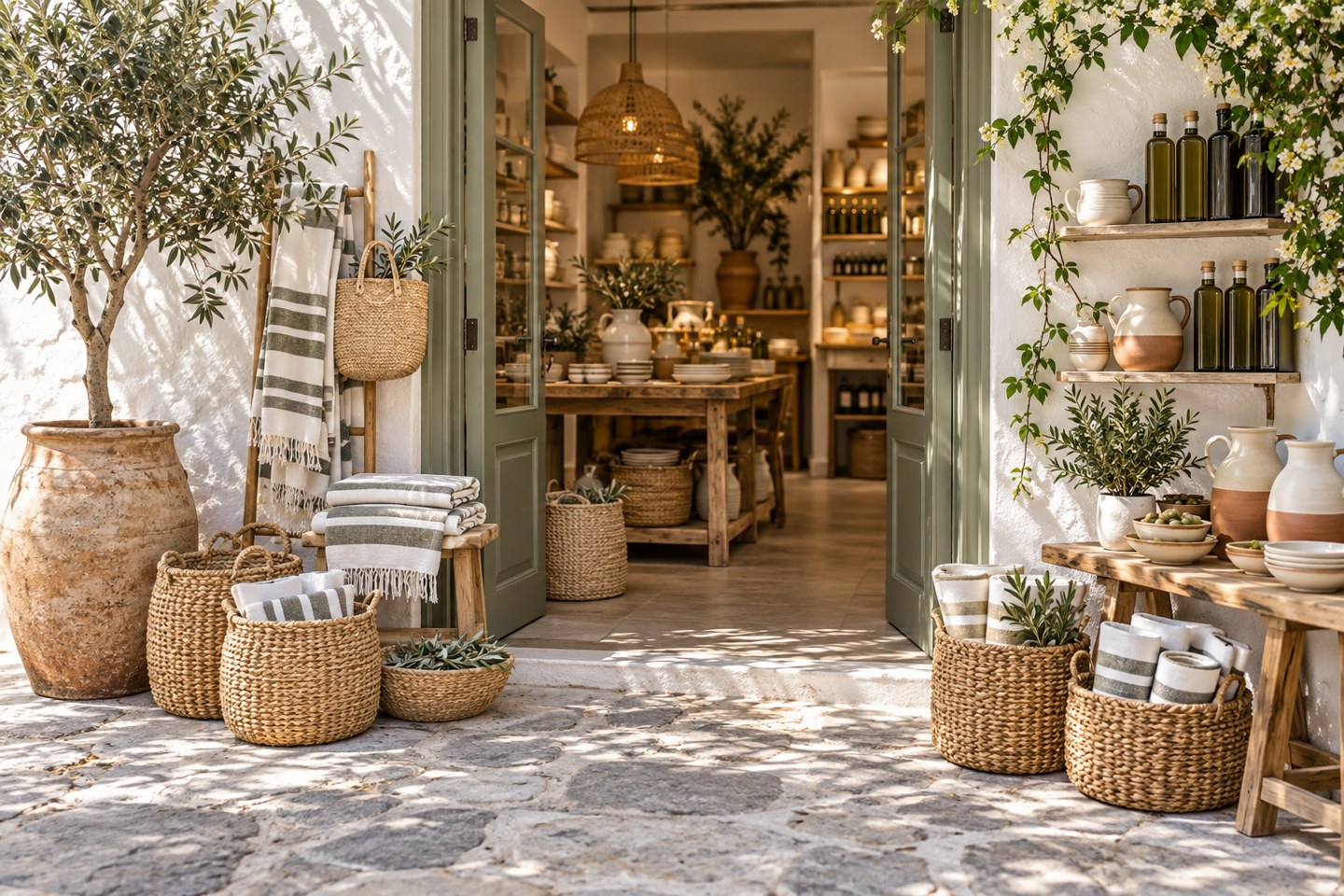 AI-generated illustrative image · Shops & bakery
